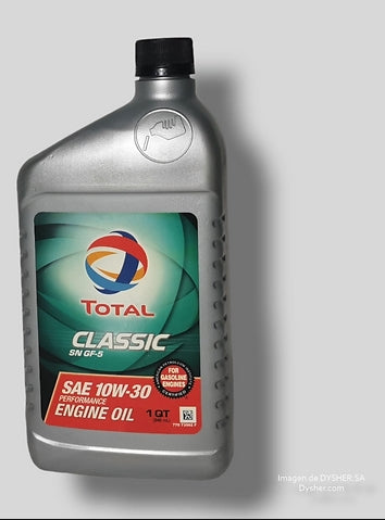 Total Classic SN GF5 Engine Oil; 10W-30; 1 Quart - 198669 / 185619